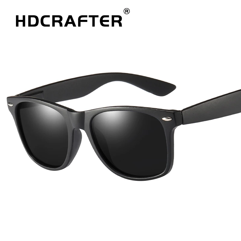 

rectangle Sunglasses women Polarized uv400 Sunglasses Men Driving Mirrors Coating Points Black Frame Eyewear Male Sun Glasses