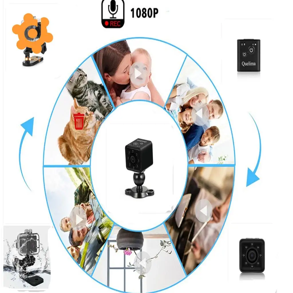 1 Piece Car Mini Vehicles SQ13   Camcorder DVR DV Camera Recorder Sport Video Black 
