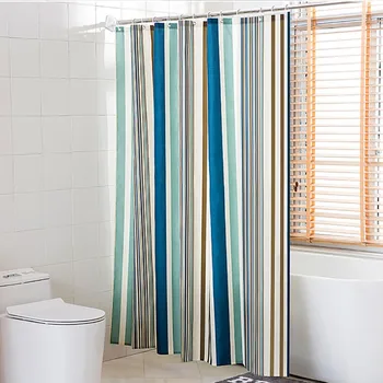 

Hot Sale Waterproof Polyester Shower Curtains 180X180cm Shower Supplies Mildew Free With 12 Rings Bathroom Decor Accessories