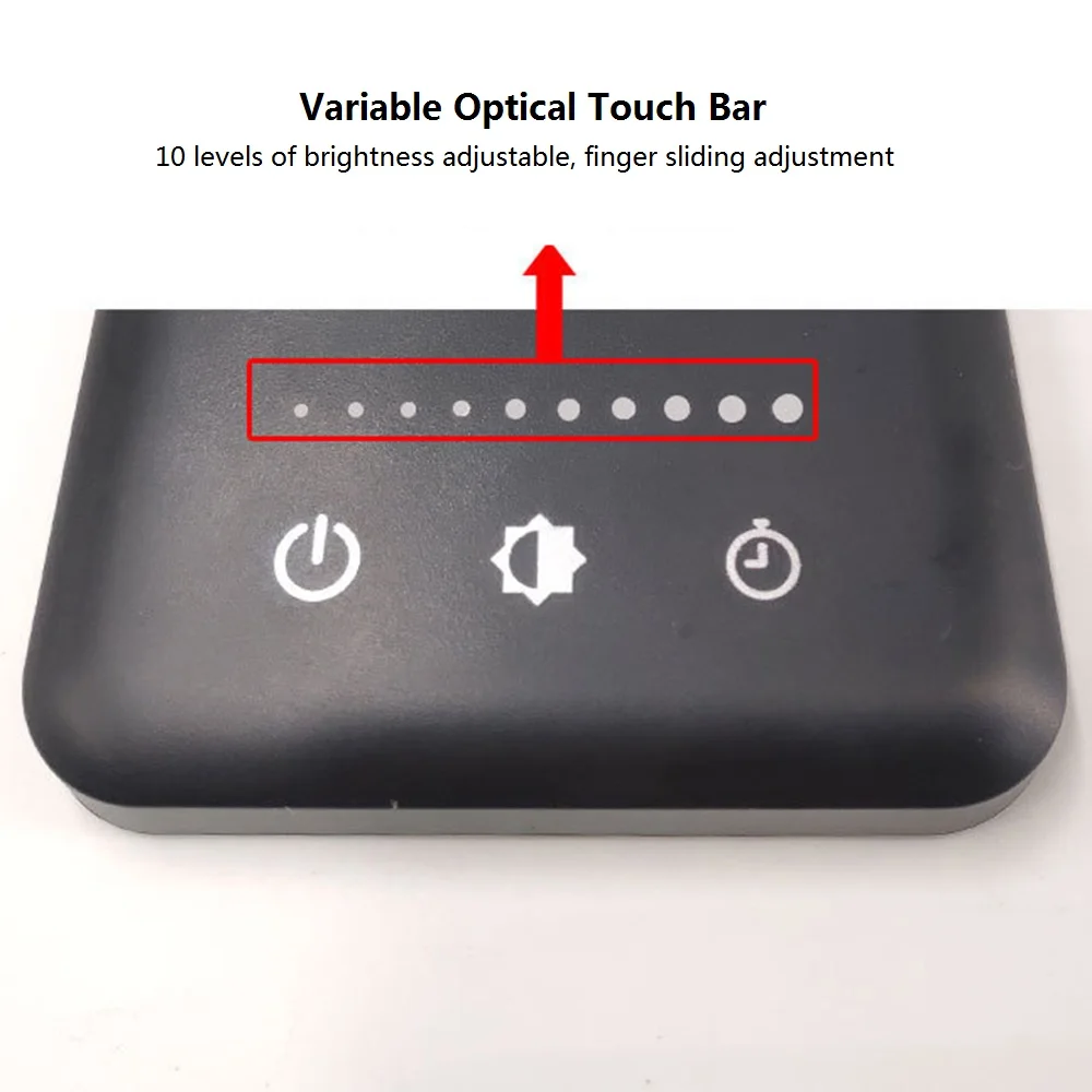 52 шт. светодиодный настольный светильник 5 яркость Регулируемый сенсорный датчик USB перезаряжаемая Настольная лампа с таймером Беспроводная зарядка для телефона