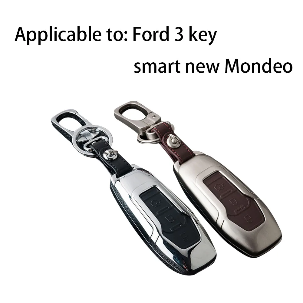 Для автомобиля PU и сплав металлический корпус черный коричневый пульт дистанционного управления ключ сумка подходит для автомобиль Ford Mondeo особые аксессуары