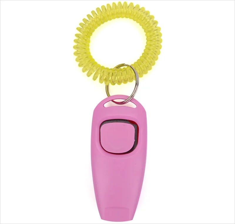 Pink dog clickers