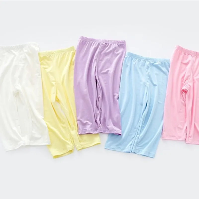 

Spring Summer Girls Pure Cotton Ventilate Pant Children's Comfortable Pants Capris