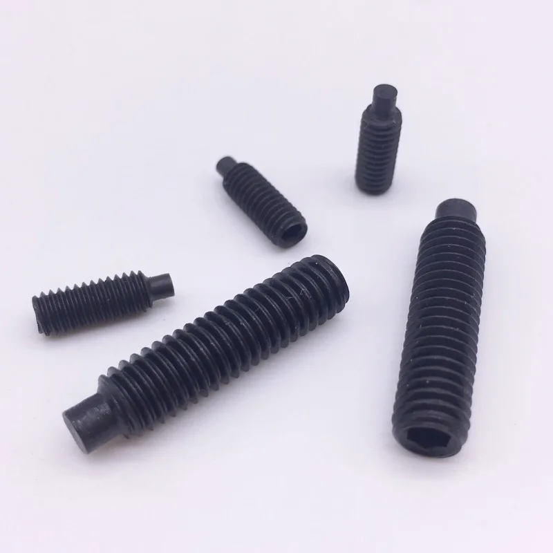 M6 Grub Screws Hex Socket Set Screws With DOG Point Alloy Steel Grade