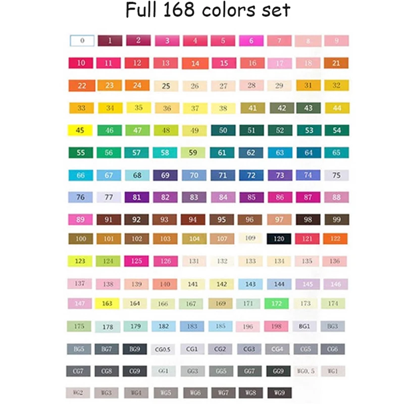 TOUCHNEW 168 цветные маркеры для рисования, двухглавые спиртовые маркеры для архитектурного дизайна, живопись, товары для рукоделия