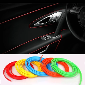 

5 Meter Car Side Rein Side moulding decoration strip PVC decorative tape Auto dash panel trim strip automotive center stack