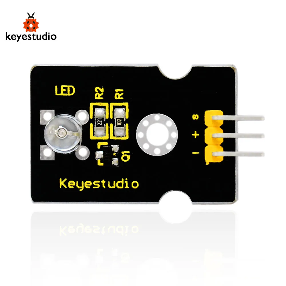 

Brand New Keyestudio Digital White LED Light Module Compatible Board for Arduino - Black