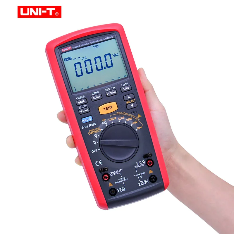 US $211.04 UNIT UT505B 200Gohm Handheld Insulation Resistance Tester True RMS Insulation Resistance Multimeter 1000V Megohmmeter