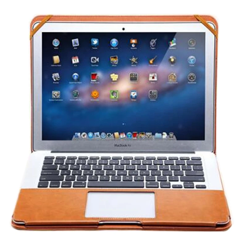 2017 Luxury PU Leather Stand Cover Case for MacBook Pro 2016 13 Touch Bar No Touch