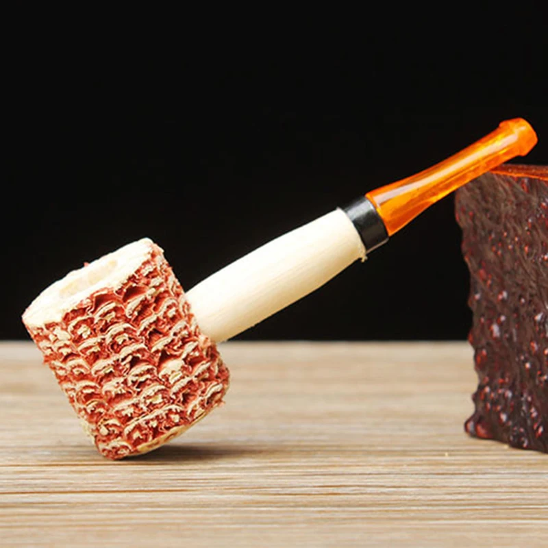 

Unique Personality Corn Cob Style Cigarette Tobacco Pipes Smoking Pipe Smoking Gift Cigarette Holder Mouthpiece Accessories