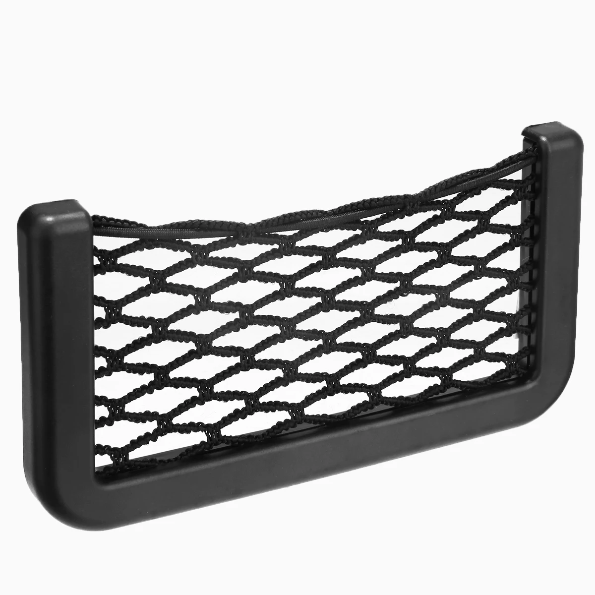 Mayitr 15*8CM Car Seat Elastic Phone Storage Net String Mesh Bag Phone Holder Ticket Pocket Universal