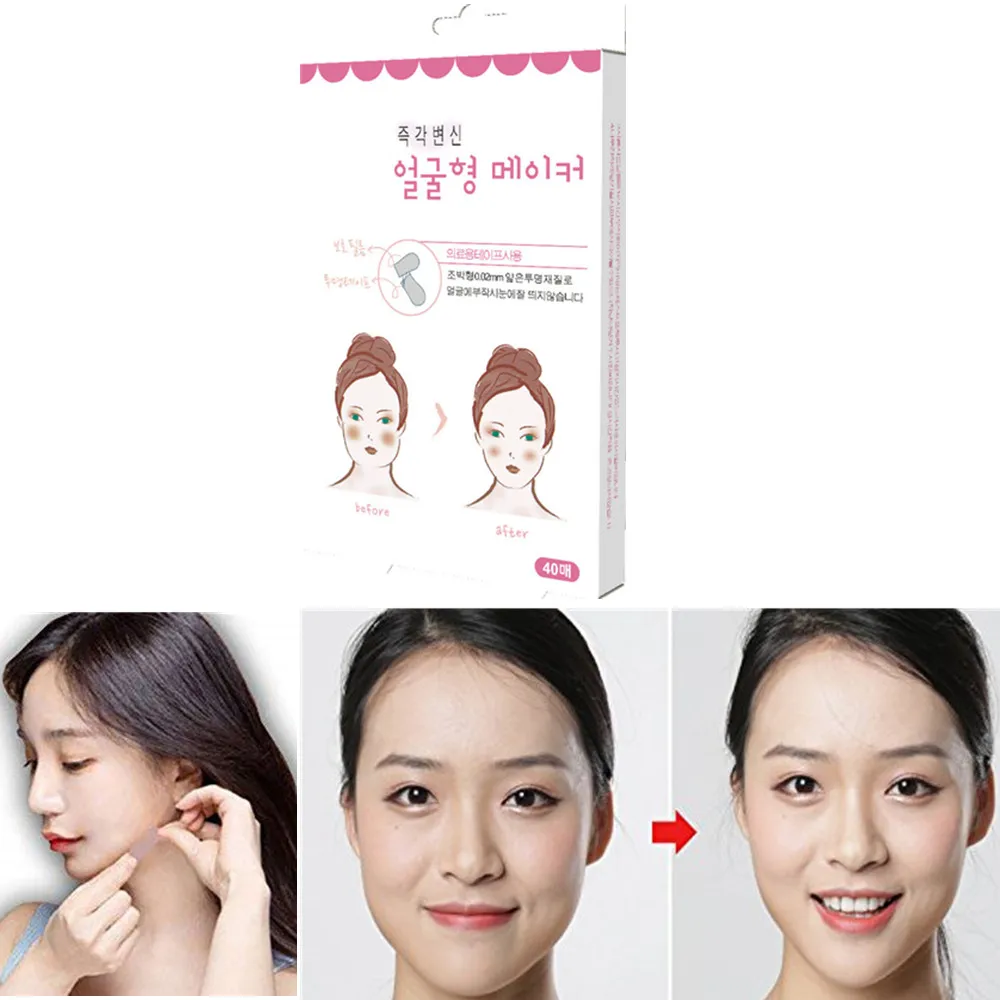 

Face Lifting Sticker Adhesive Tape Patch Thin Face Invisible Artifact Slimming Face V Shaper Reduce Double Chin US Dropshipping