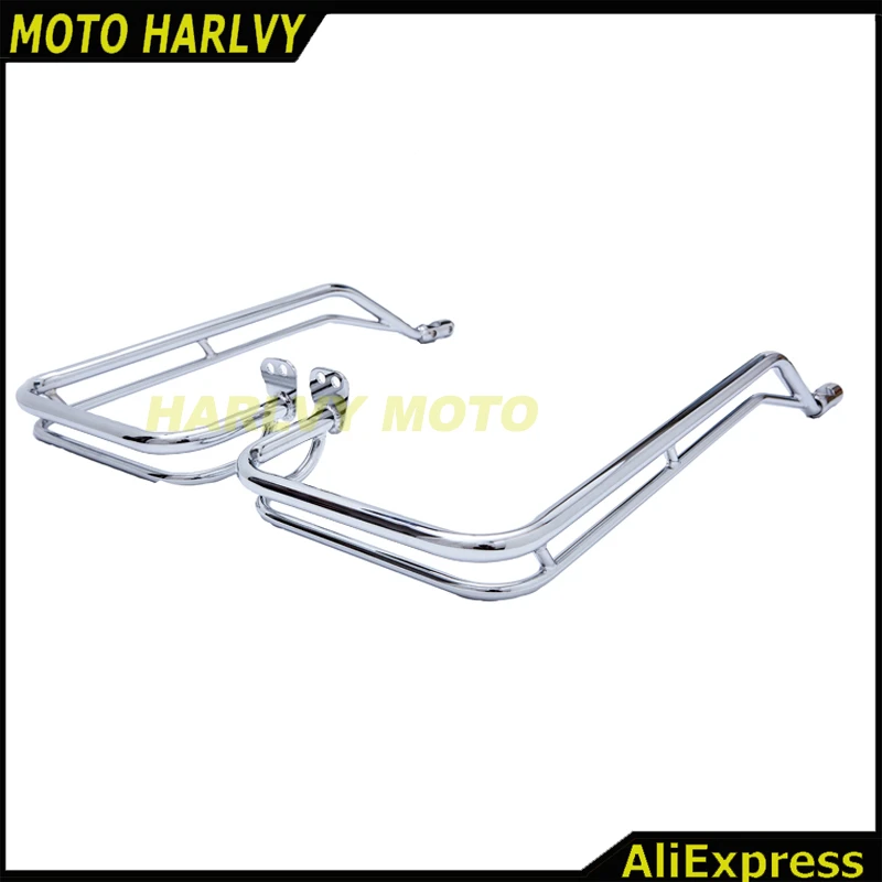 Nostalgic Saddlebag Guard Rails for Road King Classic FLHRC 2009 2013