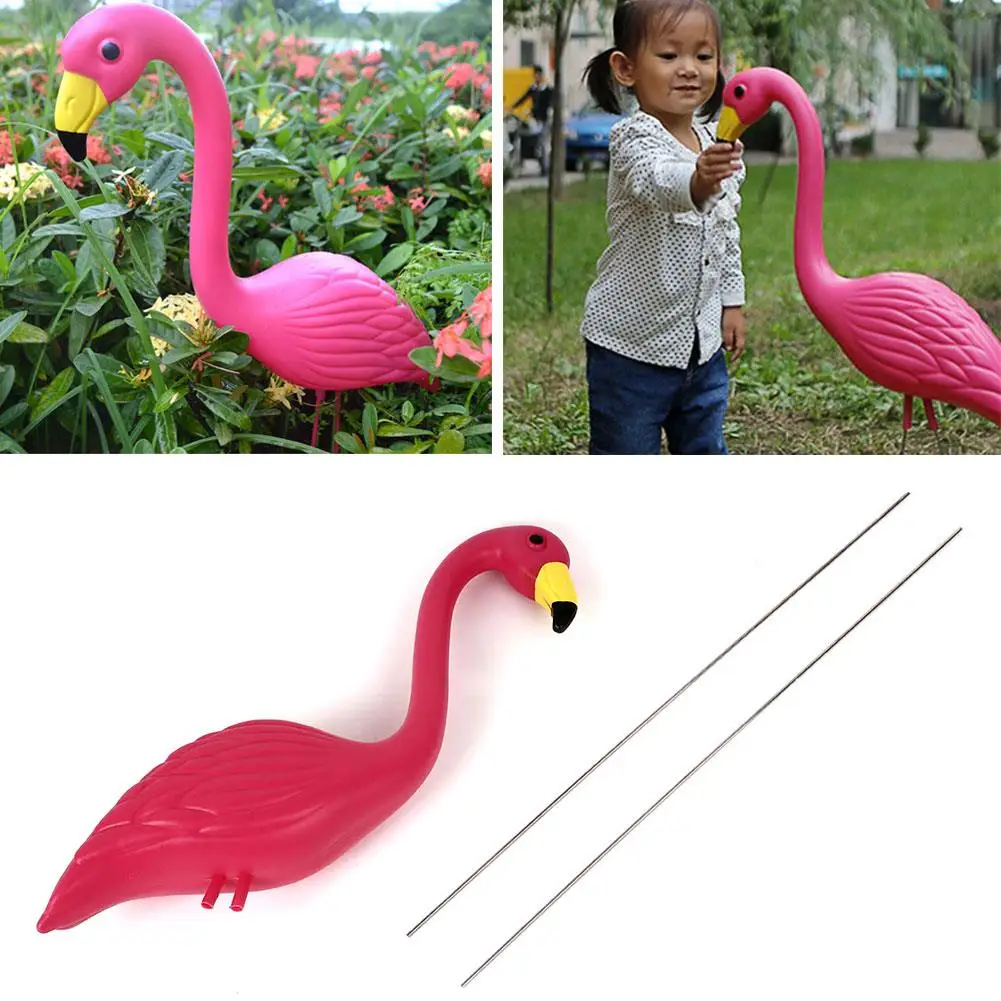 

Flamingo Ornament Artificial Plastic Decorate Flamingo Figurines Garden Ornaments Ornament Lifelike Flamingo Lawn Decoration