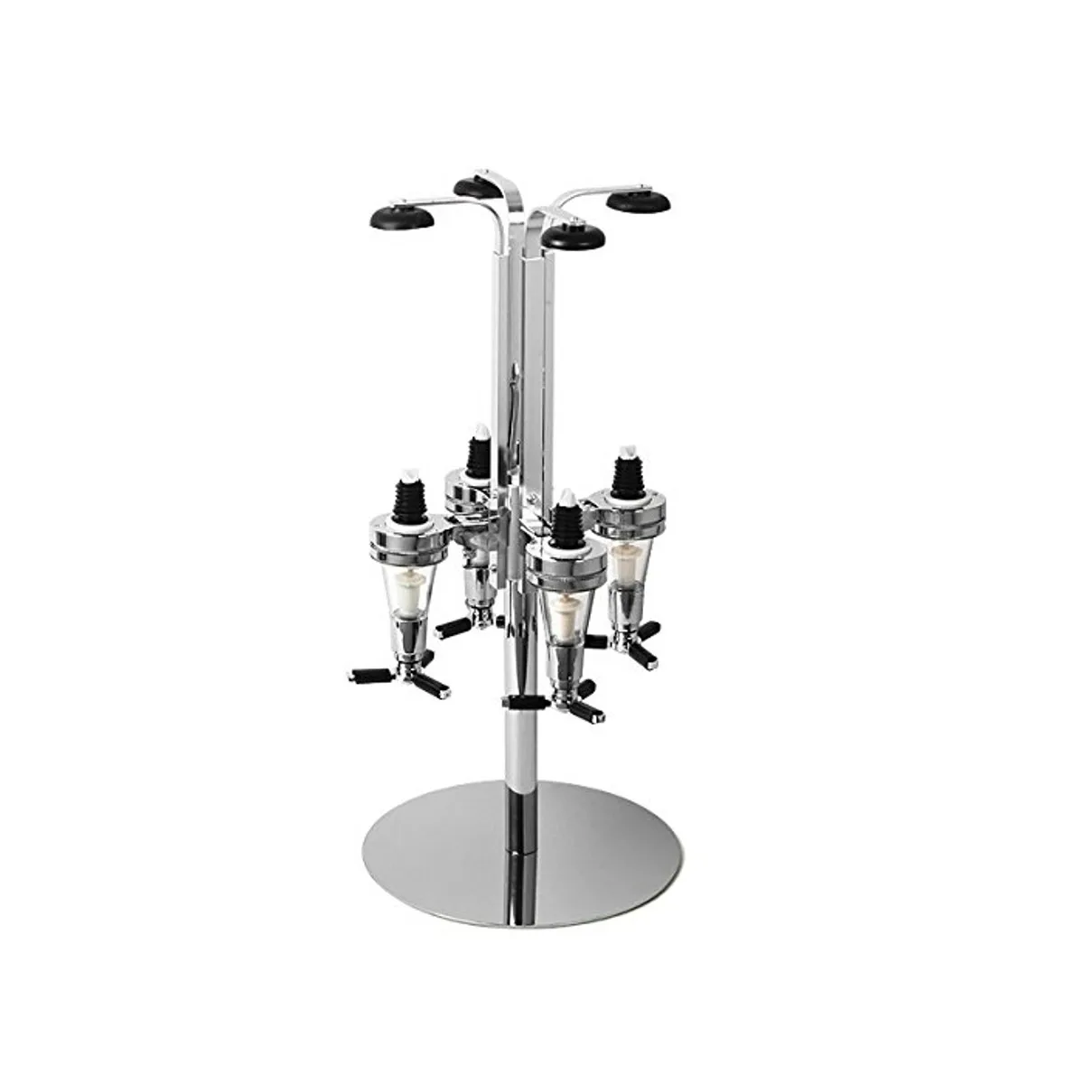 

Party Bar 4 Head Bar Wine Pourer Juice Alcohol Liquor Cocktail Beer Pourer Bottle Shot Dispenser Kitchen Tools Barware Silver
