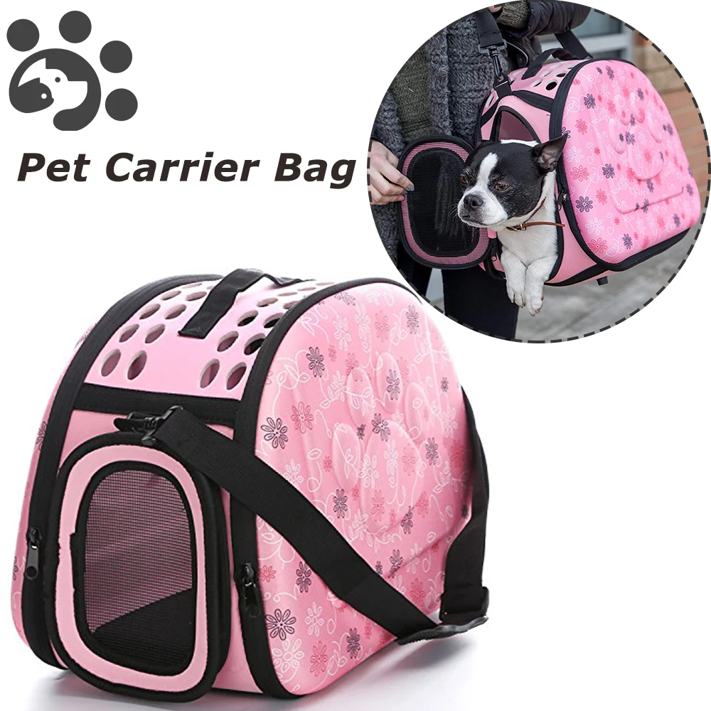 Pet Carrier Bag for Small Cats Dog Transporter Cat Bag Crate Folding Cage Handbag Durable EVA Pet Transport Carrying Bags BG0150