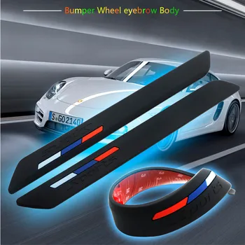 

2pcs car anti-collision strip bumper protector Car crash bar anti-rub for Mitsubishi outlander 2016 lancer 10 9 pajero sport asx