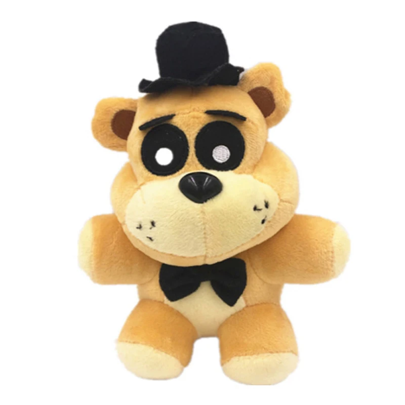 1 шт. 18 см FNAF Мягкие игрушки кукла пять ночей у Фредди медведь Фредди Бонни и Чика Фокси плюшевая мягкая игрушка для Дети Детские подарки - Цвет: 18cm Yellow Freddy