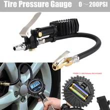 Цифровой автомобильный Грузовик Шиномонтажный инструмент для контроля давления воздуха в шинах манометр ЖК-дисплей циферблат метр тестер транспортного средства