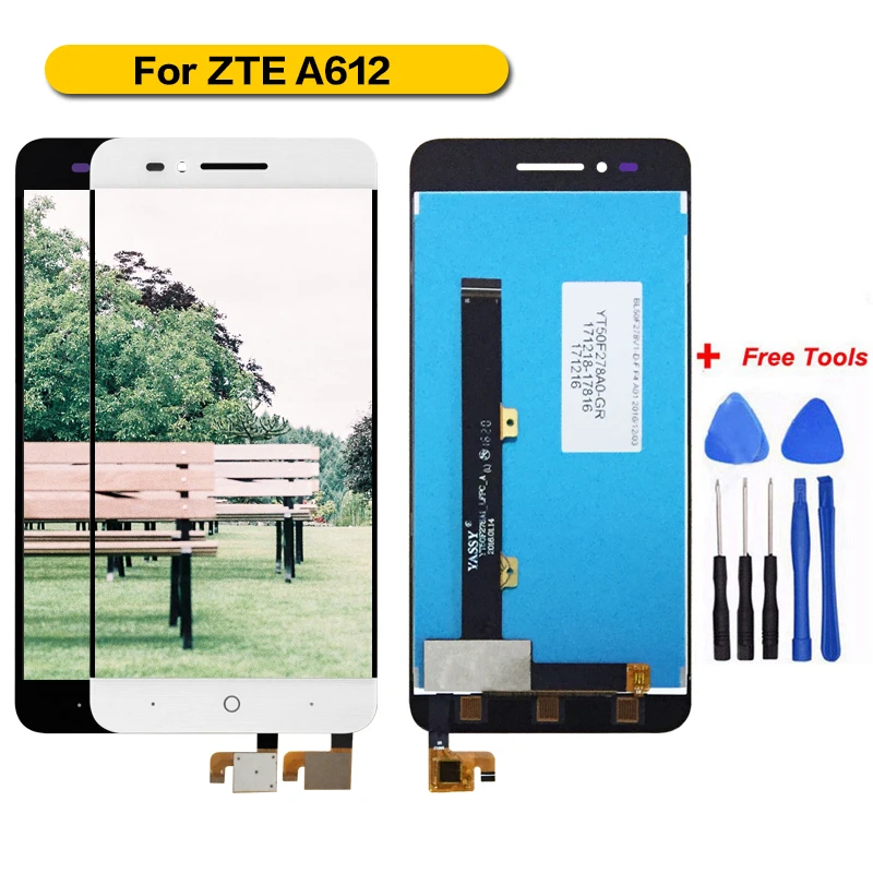 

Sinpie For ZTE Blade A612 LCD Display Touch Screen Digitizer Spare Parts Free Tools 100%Tested Working