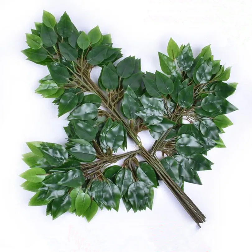 

12pcs Fake Ficus Branch Artificial Banyan Tree Stem Plant Artificial Greenery for Green Wall Decoration