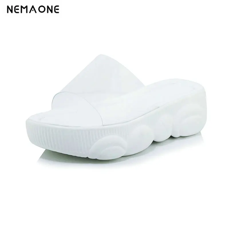 

Casual Women Slippers Thick Sole Girls Wedges Summer Platform Shoes Anti Skid Woman Beach Shoes Lazy slippers