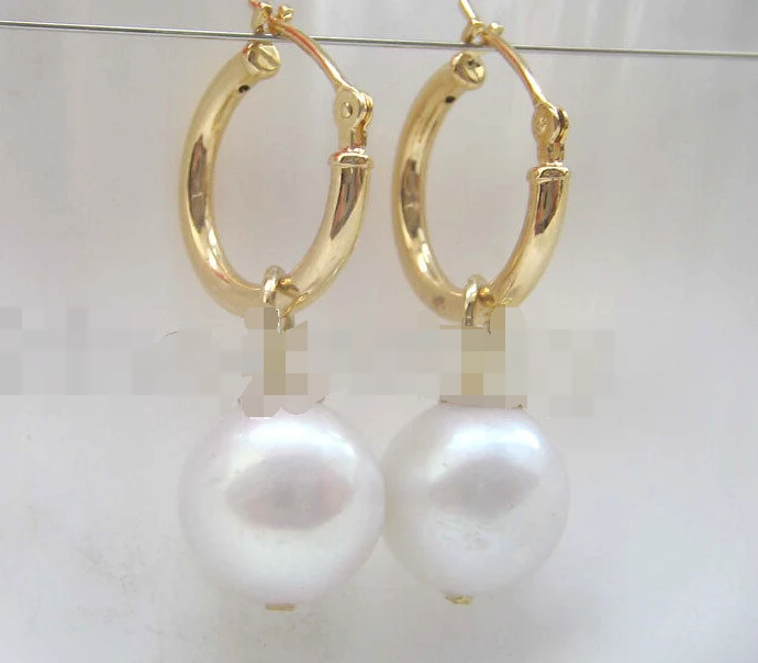 

hot sell new - 1094 white freshwater pearl earring