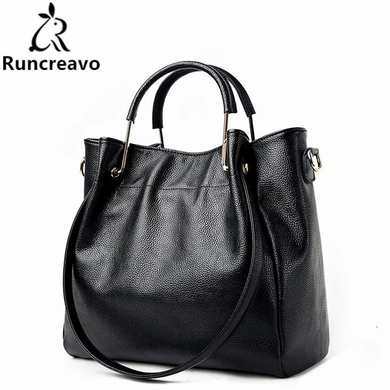 

New Women Genuine Leather Handbags Famous Brand Tote Bag Designer Handbag Spring Female Messenger Crossbody Bags For Women 2018
