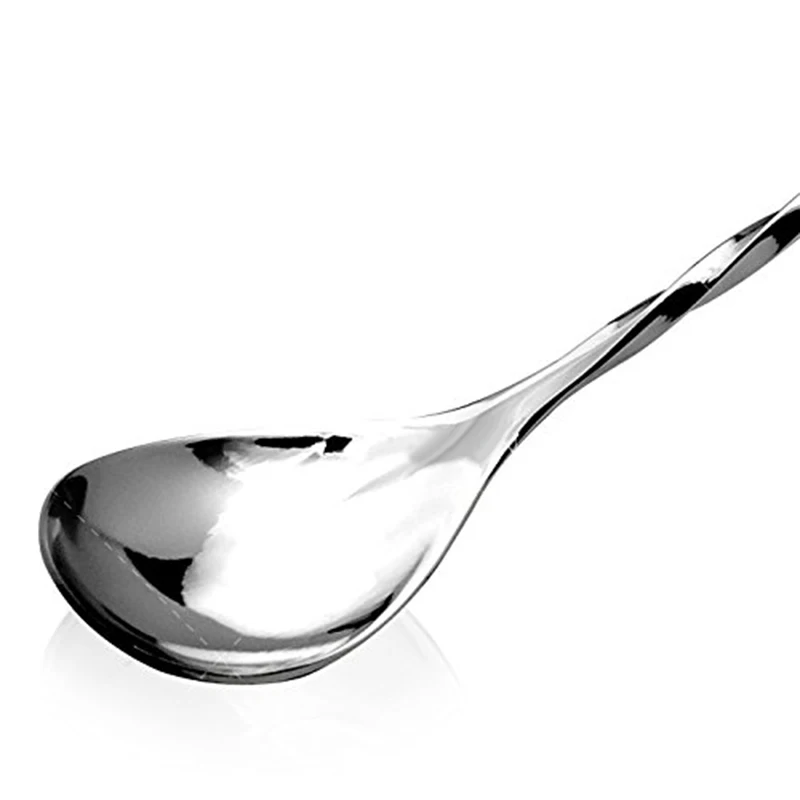 50PCS Cocktail Bar Spoon Hoffman Silver Bartender Professional Cocktail