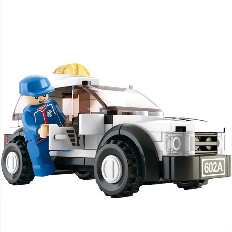 

96PCS Assemble Formula racing Car Legoed Figure Building Blocks Educational Toys For Children Compatible Legoed