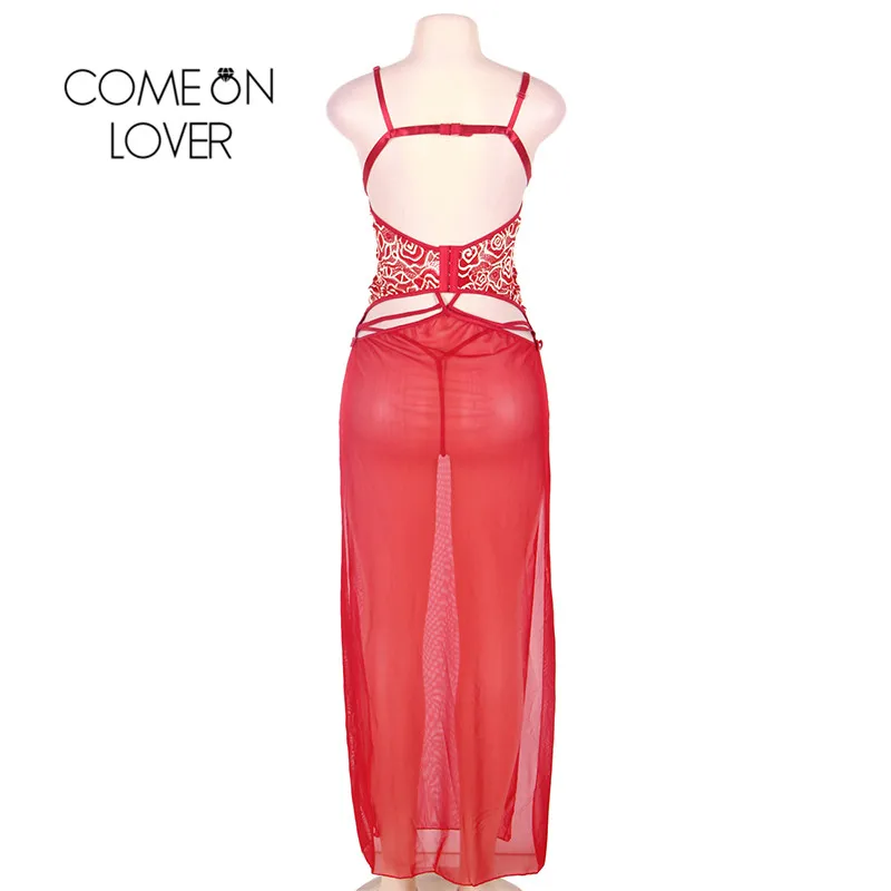 Comeonlover Ropa Intima De Mujer Erotica y Сексуальная повязка красная Lenceria Sexi Большие размеры
