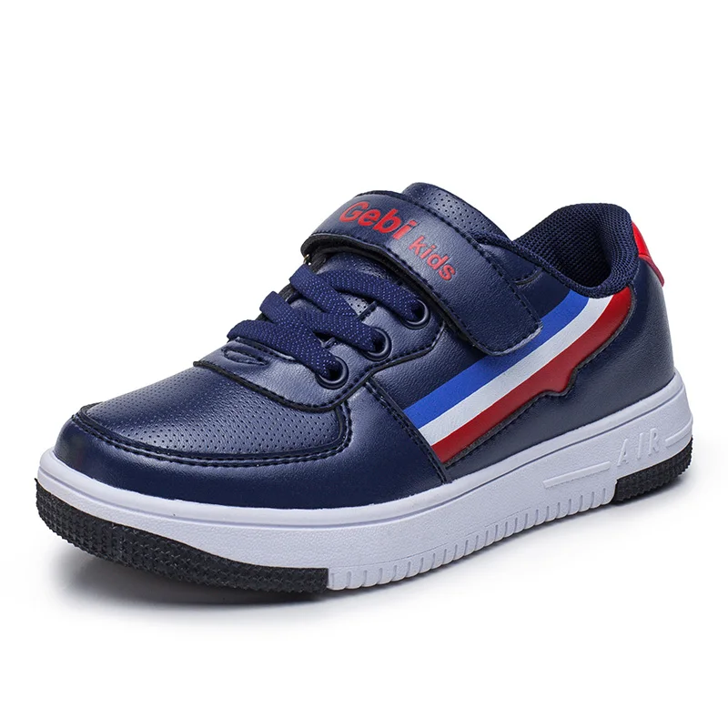 CSXD Autumn Fashion Boys PU Leather Casual Shoes Kids Gentleman Black