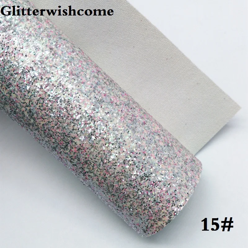 Glitterwishcome 21X29 см A4 Размер Vinilo Textil, Vinil Para Lazos, блестящий винил, тонкая блестящая ткань для бантов, GM154A