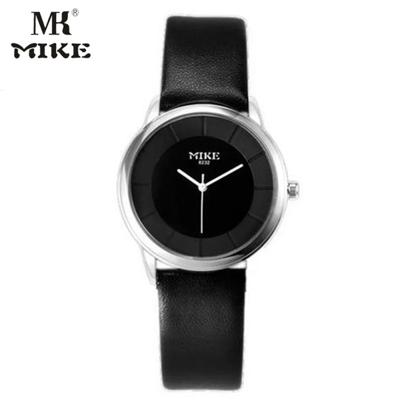 Женские кварцевые часы Mike Fashion ремешок из натуральной кожи bayan saat femmes montres dames horloges