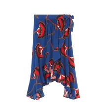 Женская юбка миди с цветочным принтом летние винтажные романтические юбки с принтом Петуния