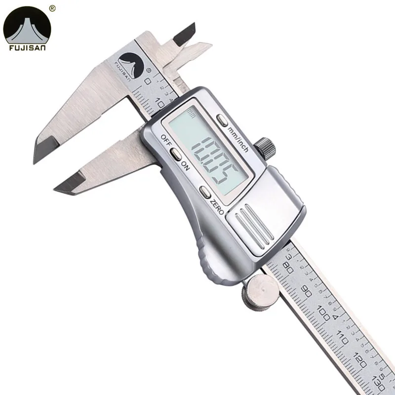 FUJISAN Digital Vernier font b Calipers b font 0 150mm 0 01 Stainless Steel Micrometer Gauge