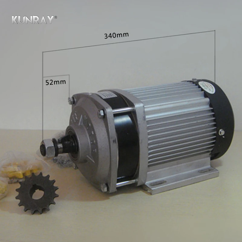 Excellent BM1424ZXF 1500W DC 48V Brushless Motor For E Tricycle Quad Car Light E-Car Electric Bicycle Motor Part Big Power Gear Decelerate 3