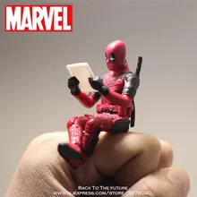 Disney Marvel x-men Deadpool 2 Acción figura sentada postura Anime en miniatura Mini muñeca decoración colección de PVC figurita juguetes modelo