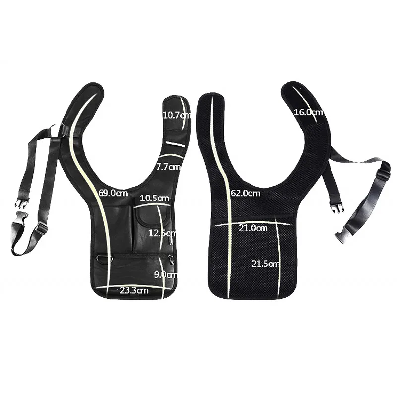  Multifunction Men Travel Anti Theft Hidden Underarm Shoulder Bag Black Nylon Pocket Mp3 Mobile Phon - 1879991302