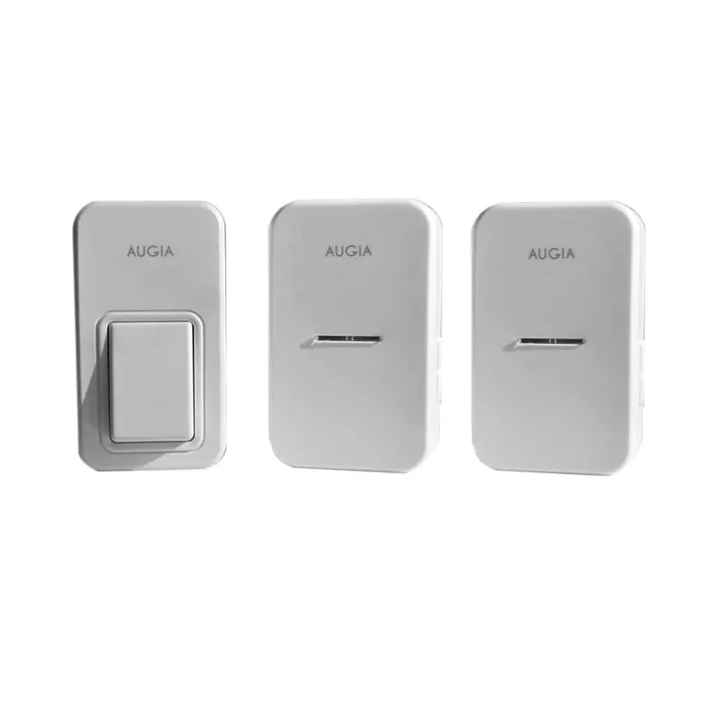 

Augia 1 button + 2 receivers wireless home bell loud sound 110m long range waterproof button ring call free shipping doorbell