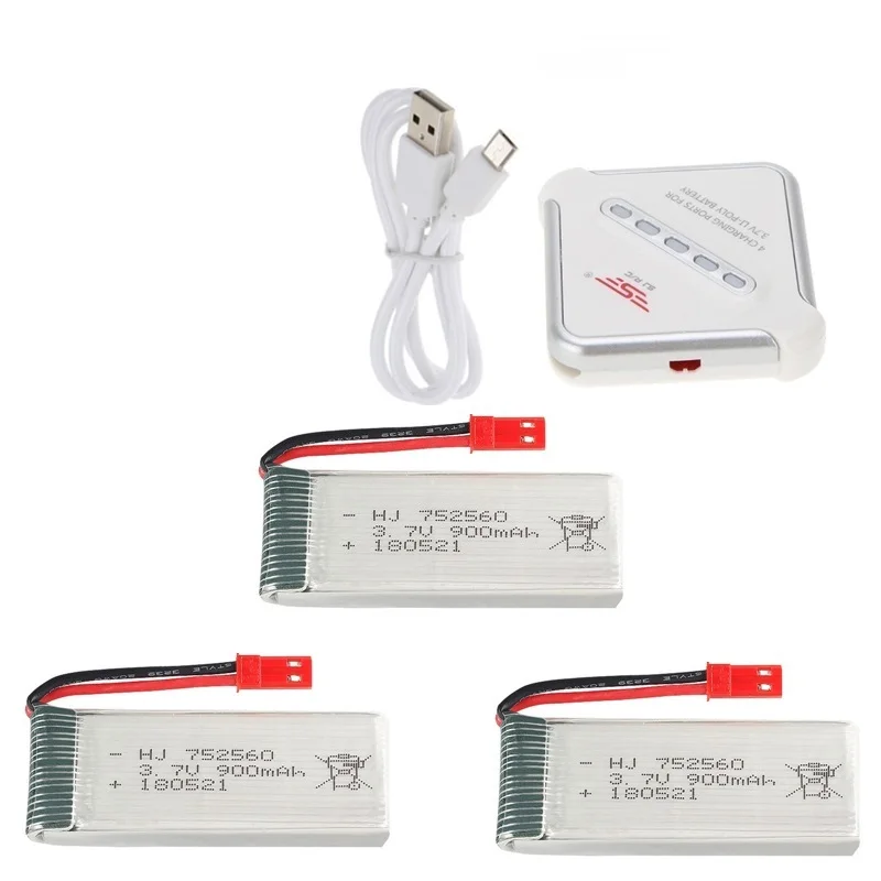 3,7 V 900mah 25c аккумулятор для Syma X5 X5C X5SC X5SW 8807 8807W A6 A6W Rc Квадрокоптер запасные части Аксессуары Rc дроны батарея 3,7 v - Цвет: Белый