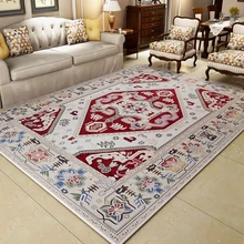 Американский Ретро стиль прикроватный коврик 200*250 см Коврик для кофейного столика, прямоугольный напольный ковер, напольные украшения коврик