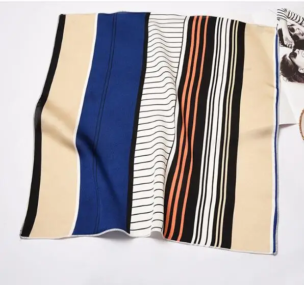 Шарфы в Корейском стиле 50x50 см, маленький платок, модная сумка с лентами, подходит ко всему, украшение для стюардессы, вечерние шарфы, подарок