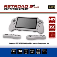 16BIT HDMI ULTRA SNES POCKET RETROAD 5PLUS видео игровая консоль портативный игровой плеер 7 дюймов большой винт 2,4G беспроводные контроллеры