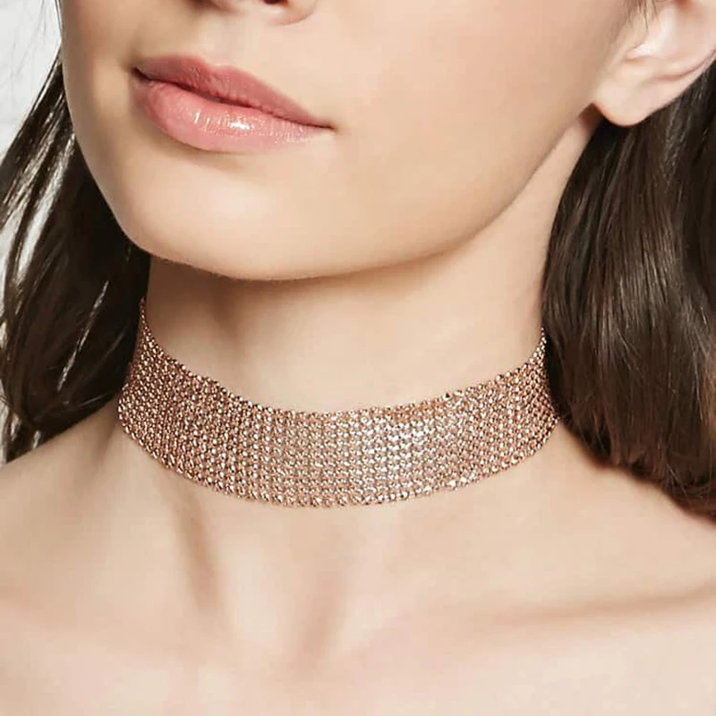 

Fashion Choker Necklace Silvery Bohemia Gold Color Chain Statement Necklace For Women Accessories Gifts Costume Jewelry