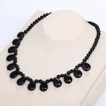 

Original 3A Natural Mix Agate Black Obsidian Amber Lapis Lazuli Amulet Pendant Necklace For Women Men Jewelry Statement Necklace