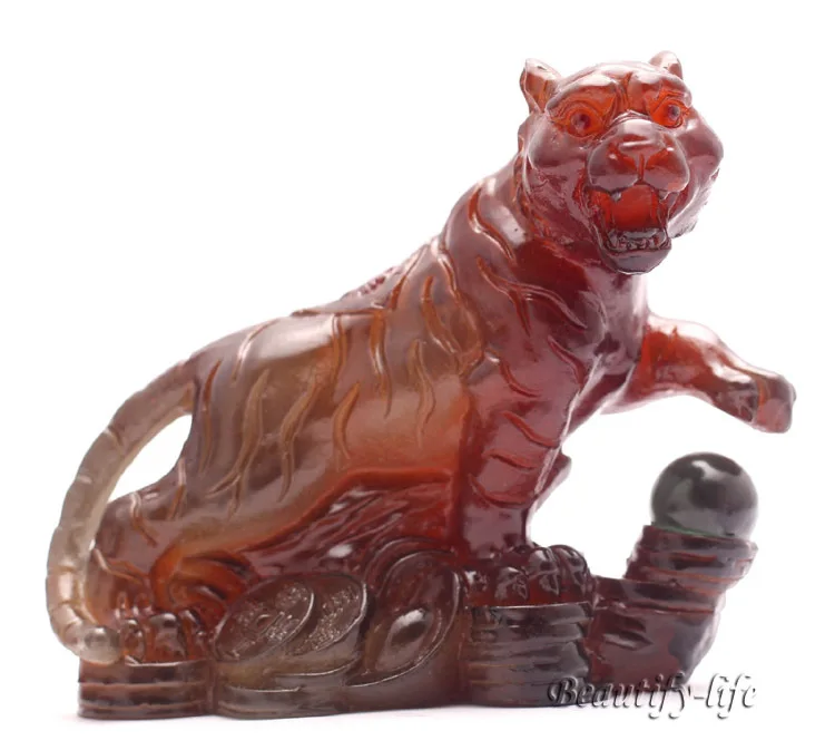 

Lucky Charms, Chinese zodiac, Yellow Tiger, Shenxiao,Allochroic Mascot, Ornament,novel gifts, Tea pet,S1015BHu