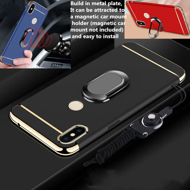 

For Huawei P Smart 2019 Case 360 Full Protection Phone Cases For Huawei Honor 10 Lite Psmart 2019 magnet car holder Cover Coque
