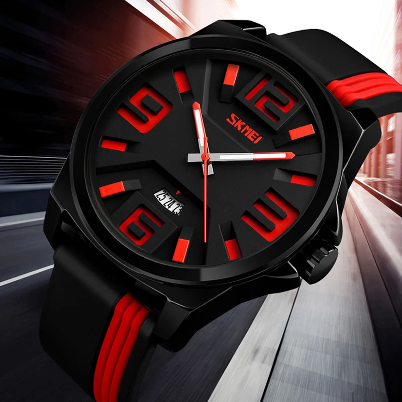 Cena Zegarki sportowe mężczyźni 30M wodoodporne zegarki unikalny luksusowy zegarek kwarcowy dla człowieka zegar relogio masculino SKMEI 2018