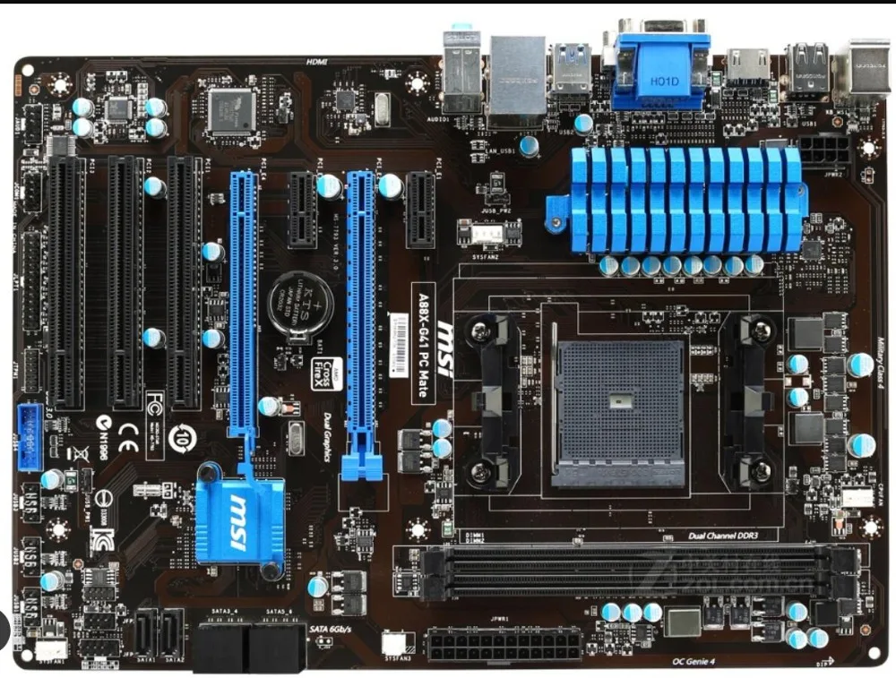 

motherboard MSI A88X-G41 PC Mate FM2/FM2+ DDR3 desktop motherboard A88X mainboard